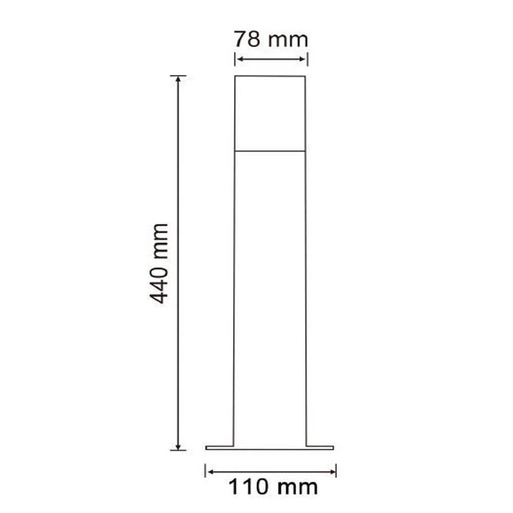 LAMPIONE GIARDINO PER VIALETTI LAMPIONCINO ROSSO RUGGINE DA ESTERNO IP44 ATTACCO E27 B440 - 9