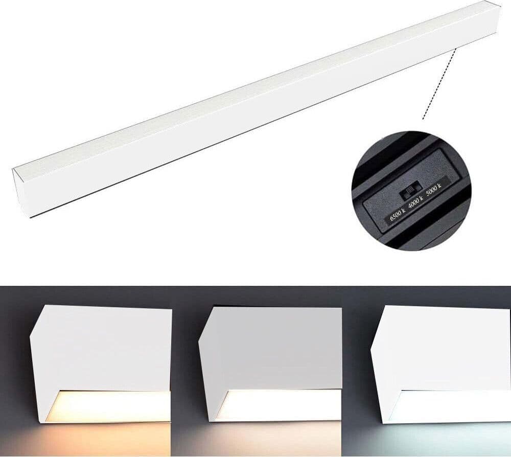 LAMPADARIO LED LINEARE A SOSPENSIONE SOFFITTO 40W MODULARE TECNOLOGIA CCT LL57-120C-3C - 16