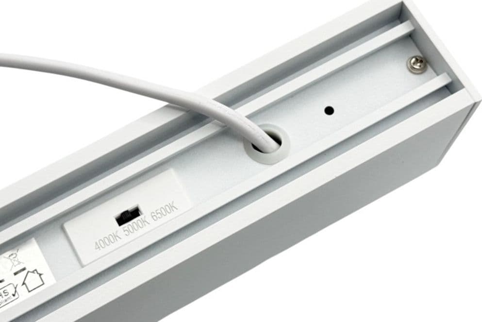 LAMPADARIO LED LINEARE A SOSPENSIONE SOFFITTO 40W MODULARE TECNOLOGIA CCT LL57-120C-3C - 20