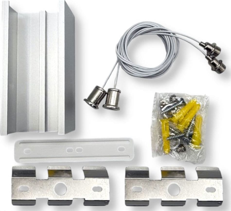 LAMPADARIO LED LINEARE A SOSPENSIONE SOFFITTO 40W MODULARE TECNOLOGIA CCT LL57-120C-3C - 21