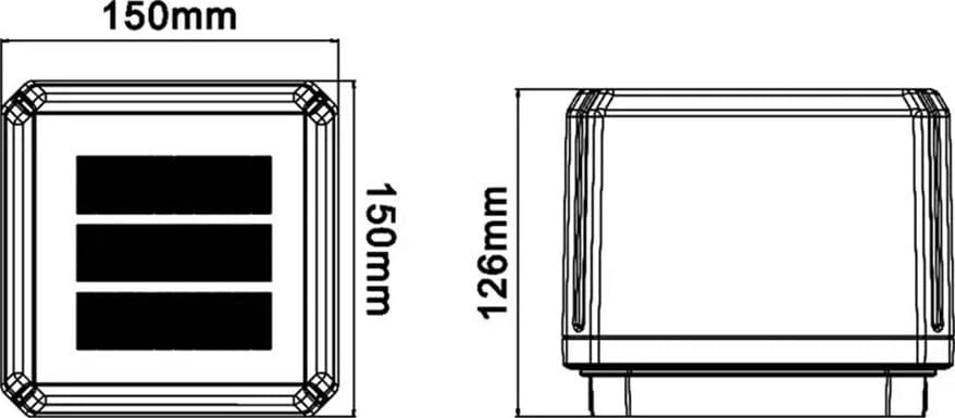 LAMPADA FARETTO SOLARE A LED DA ESTERNO 90LM CCT CALOTTA IP65 DA GIARDINO VIALI ZQ150-3C - 7