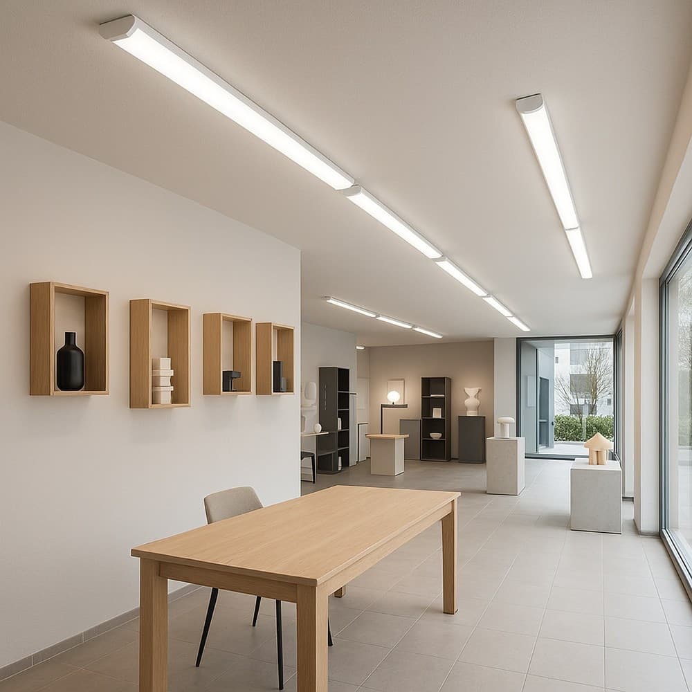 PLAFONIERA LINEARE LED SLIM 72W 150CM TECNOLOGIA CCT SWITCH ALTA LUMINOSITÀ IP20 PF-150-3C - 16