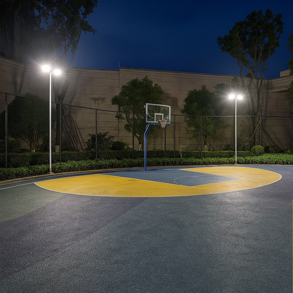 FARO LED MODULARE 200 WATT NERO PROIETTORE DA ESTERNO LUCE FREDDA 6000K IP65 EL-200W-F - 7