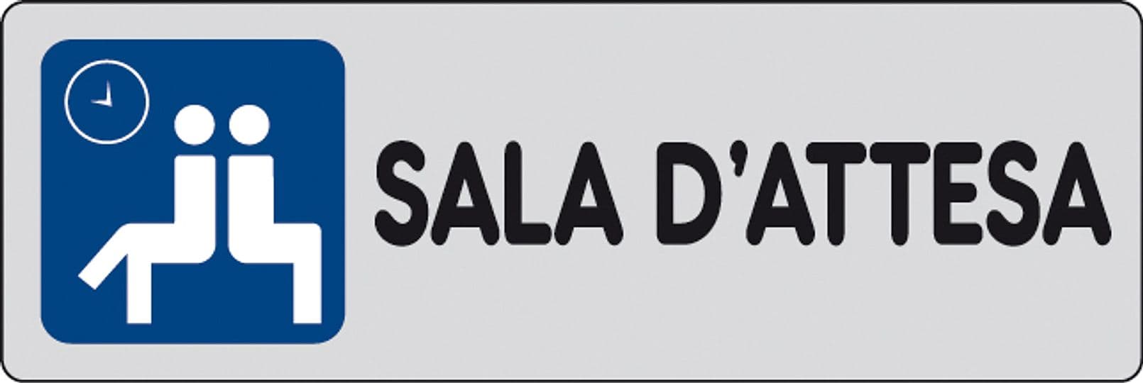 Etichetta Adesiva 150 x 50 Sala Dattesa 10 Pezzi - 2