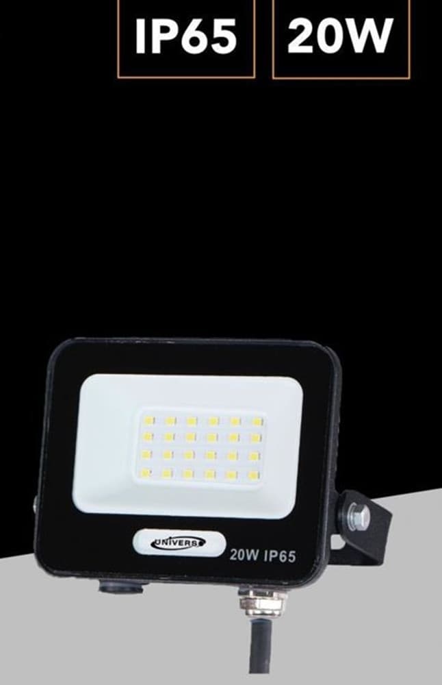 FARO PROIETTORE SMD LED FLOODLIGHT 20 W SLIM IP65 LUCE 3000K 4000K 6500K EK05-20W - 4