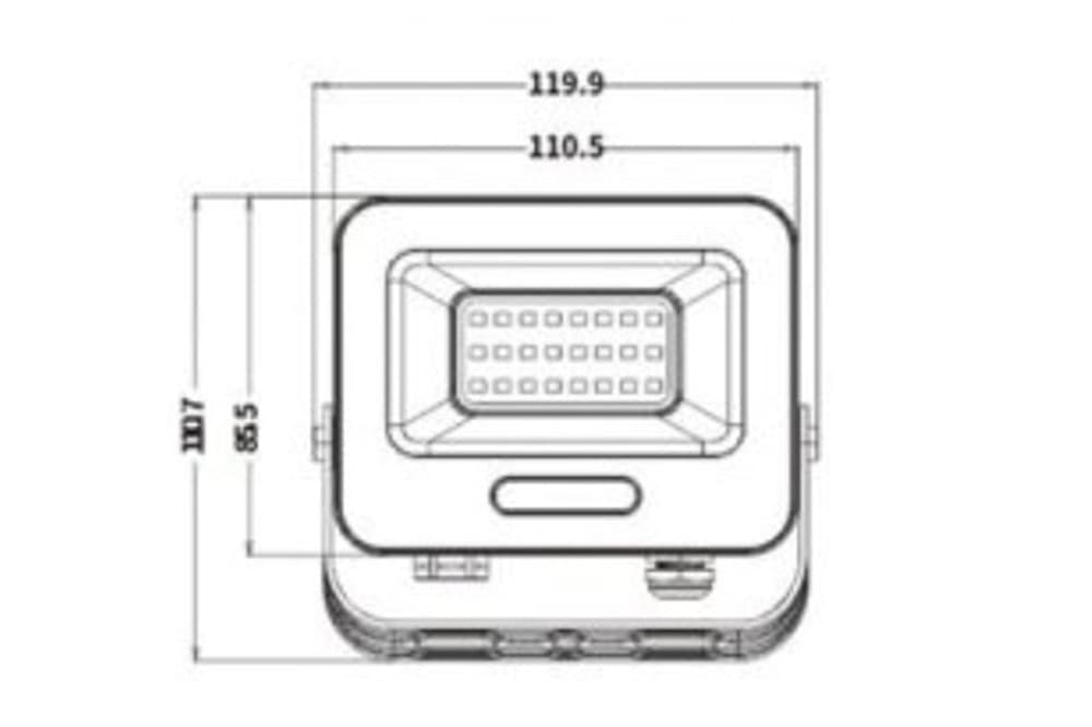 FARO PROIETTORE SMD LED FLOODLIGHT 20 W SLIM IP65 LUCE 3000K 4000K 6500K EK05-20W - 7