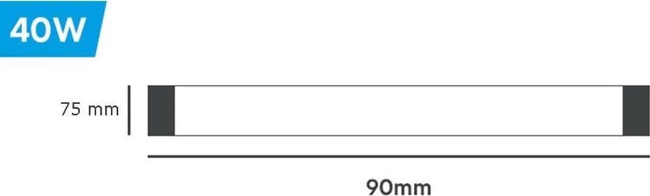 PLAFONIERA LINEARE LED SLIM 40 W 90CM TECNOLOGIA CCT SWITCH ALTA LUMINOSITÀ IP20 PF-90-3C - 17