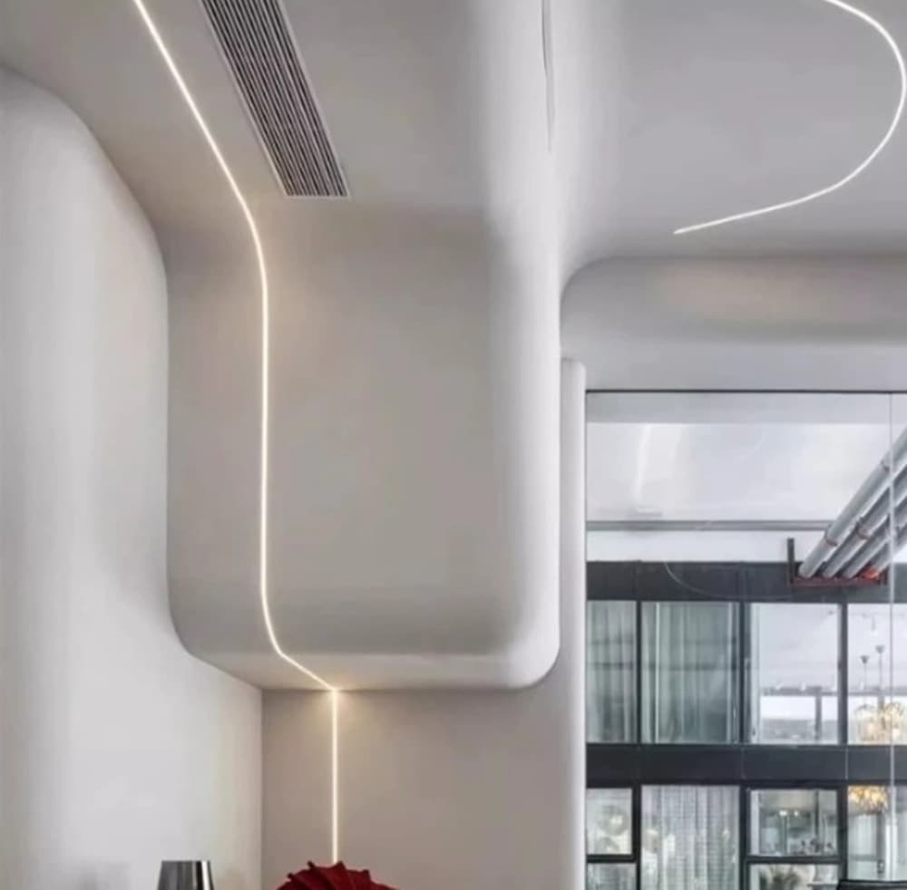 5PZ PROFILO IN ALLUMINIO FLESSIBILE CURVABILE AD INCASSO 1,5MT PER STRIP LED AL-35-S - 6