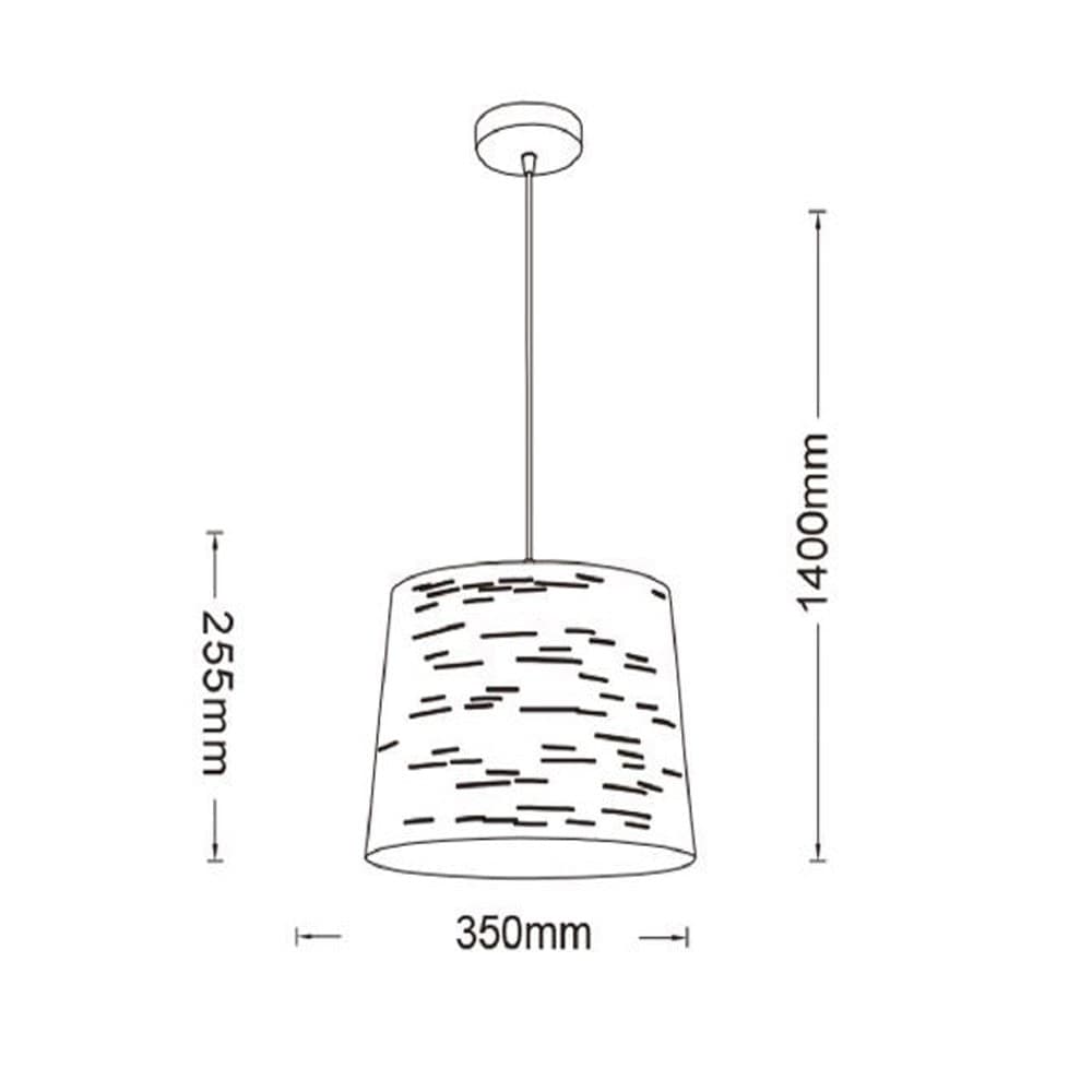 LAMPADARIO MINIMAL A SOSPENSIONE IN METALLO OPACO CON INTERNO RAMATO ATTACCO E27 IP20 A73 - 14