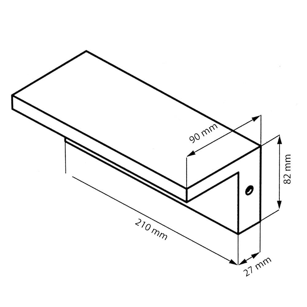 APPLIQUE A LED 10 WATT LAMPADA DA PARETE PER BALCONI GIARDINO IP54 CCT SWITCH B82-3C - 19