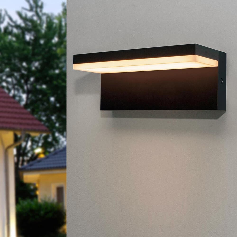 APPLIQUE A LED 10 WATT LAMPADA DA PARETE PER BALCONI GIARDINO IP54 CCT SWITCH B82-3C - 13