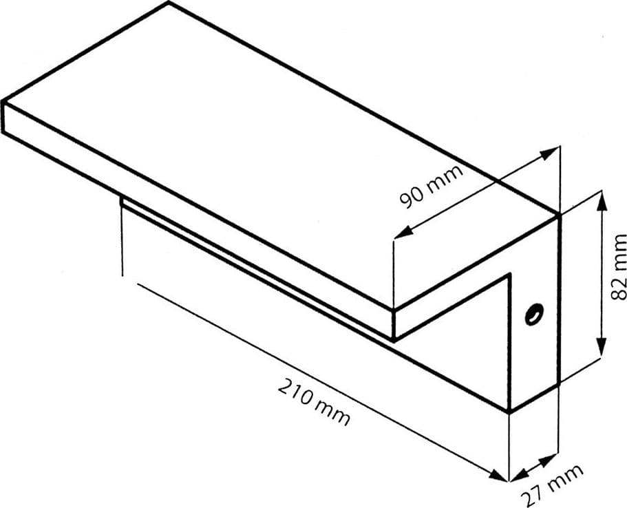 APPLIQUE A LED 10 WATT LAMPADA DA PARETE PER BALCONI GIARDINO IP54 CCT SWITCH B82-3C - 18