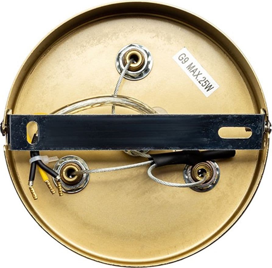 LAMPADARIO A SOSPENSIONE CONTEMPORANEO IN METALLO BRONZO CON 15 SFERE ATTACCO G9 B94 - 16