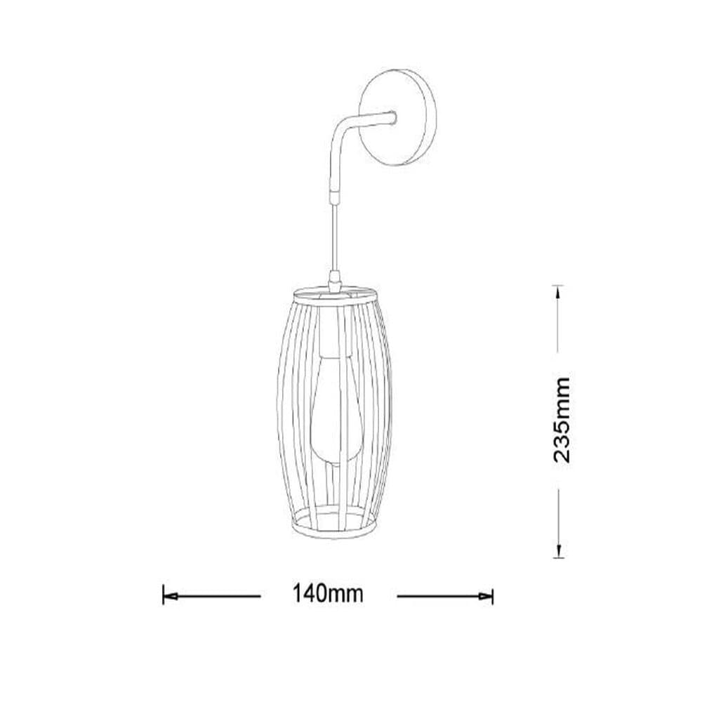 APPLIQUE PARETE PENDENTE A FORMA OVALE 3D STILE MINIMAL PORTALAMPADA ATTACCO E27 AQ53 - 14
