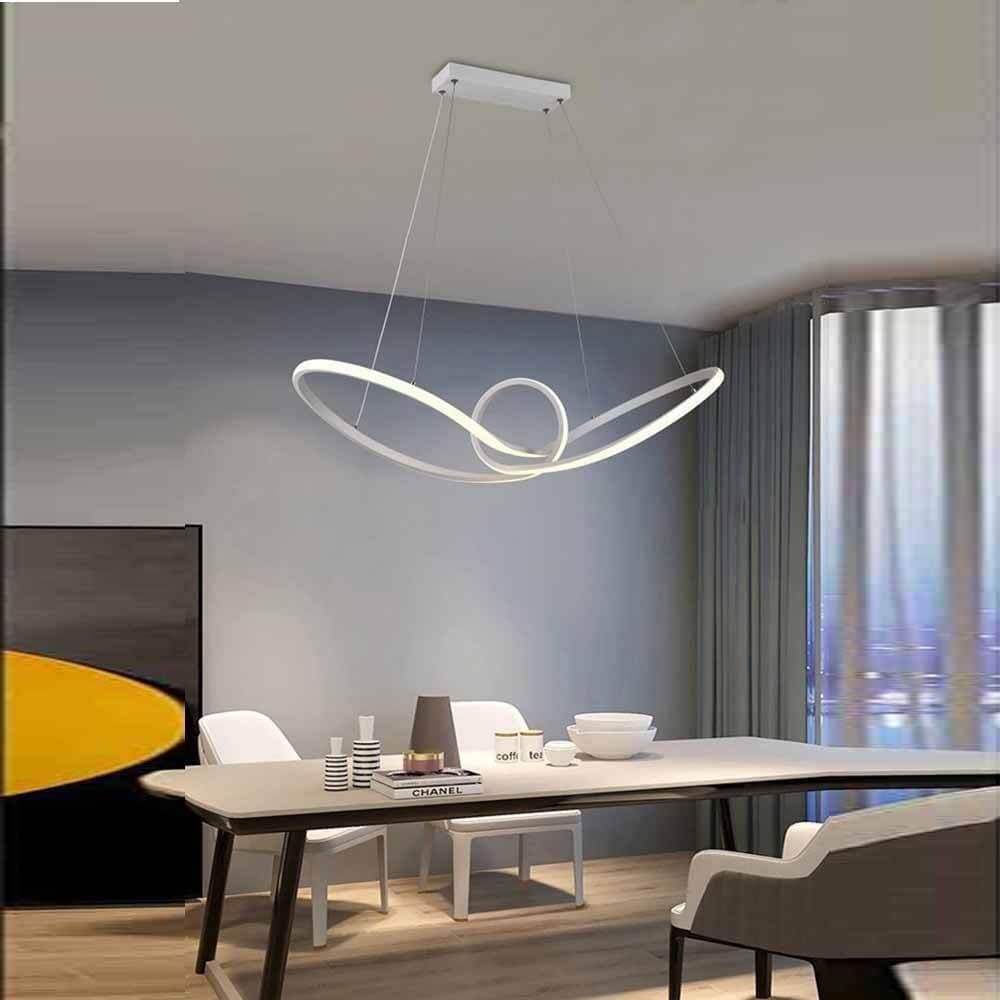 LAMPADARIO LED MODERNO FORMA FIOCCO 38 WATT TECNOLOGIA CCT 3 TEMPERATURE DI LUCE A07-3C - 10