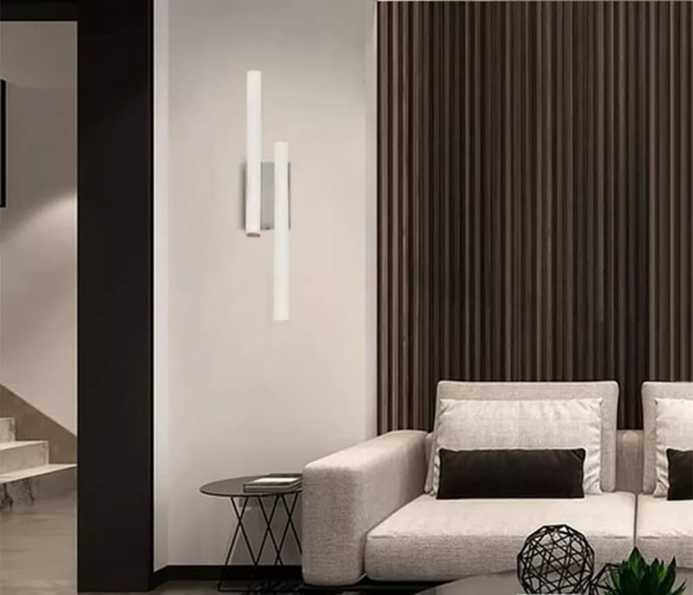 APPLIQUE LAMPADA DA PARETE A LED 10W 800LM CCT IP20 DESIGN ONDA MODERNO BIANCO E26-3C - 5