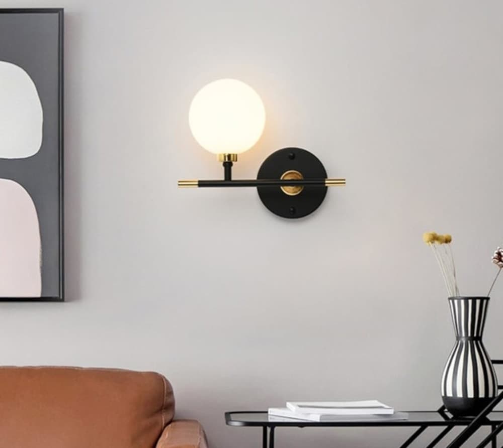 APPLIQUE A PARETE 1 SFERA ILLUMINAZIONE DECORATIVA CONTEMPORANEO CON ATTACCO G9 I20 AQ60 - 11