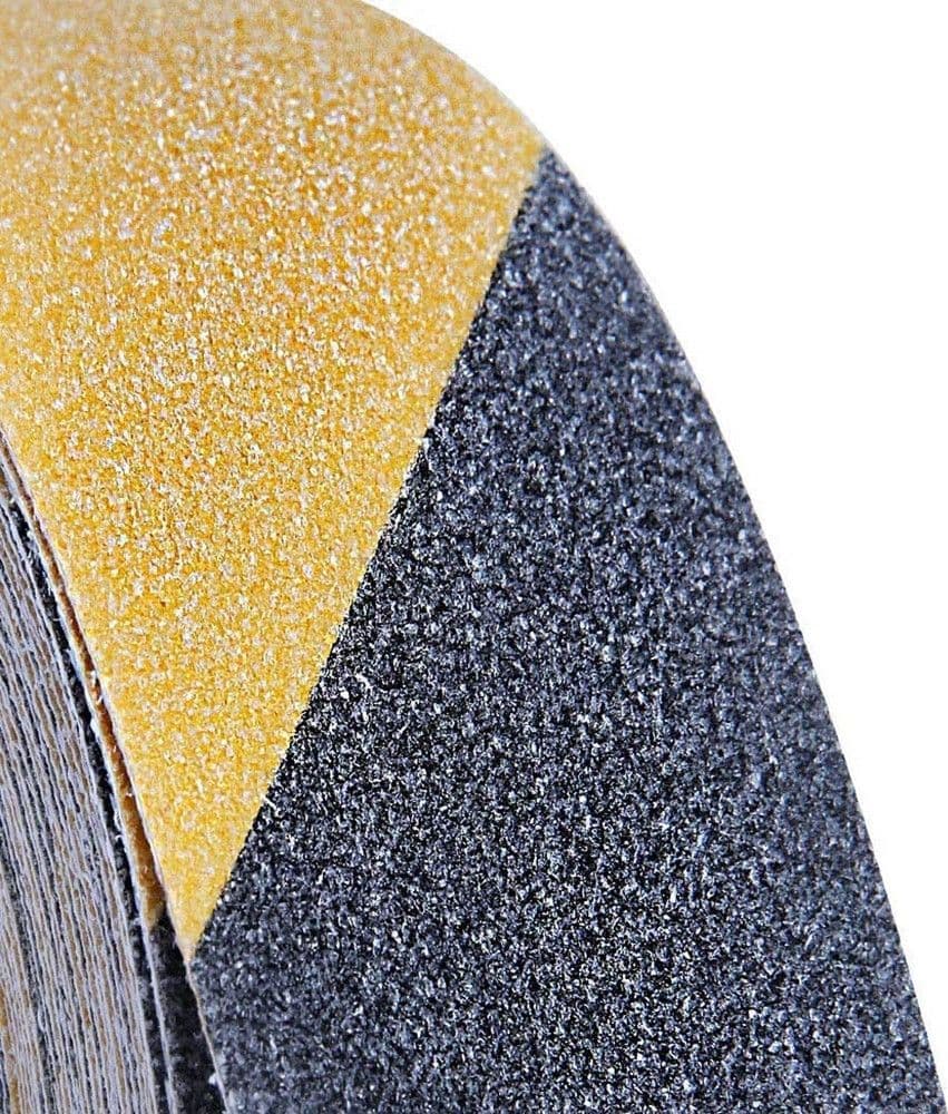 NASTRO ANTISCIVOLO ALTA RESISTENZA SICUREZZA ANTIATTRITO BATTISTRADA 2,5CMX5MT NERO/GIALLO - 7