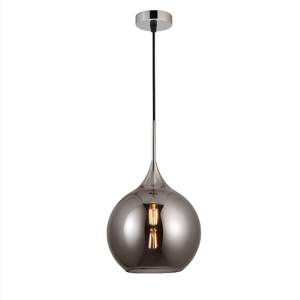LAMPADARIO A SOSPENSIONE DECORATIVA IN METALLO CON SFERA IN VETRO ATTACCO E27 IP20 A72 - 19