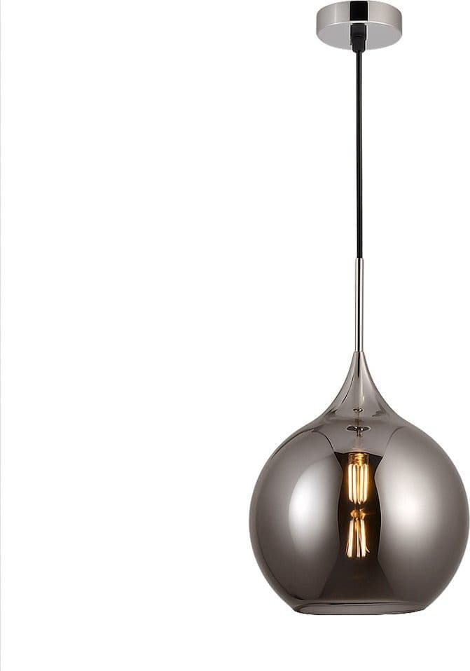 LAMPADARIO A SOSPENSIONE DECORATIVA IN METALLO CON SFERA IN VETRO ATTACCO E27 IP20 A72 - 2