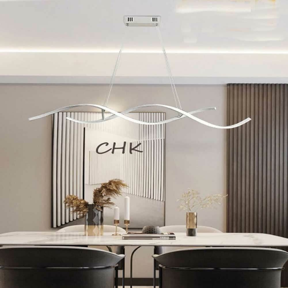 LAMPADA LED A SOSPENSIONE MODERNO ONDE INTRECCIATE 28W 2240LM CCT LUCE VARIABILE B56-3C - 9