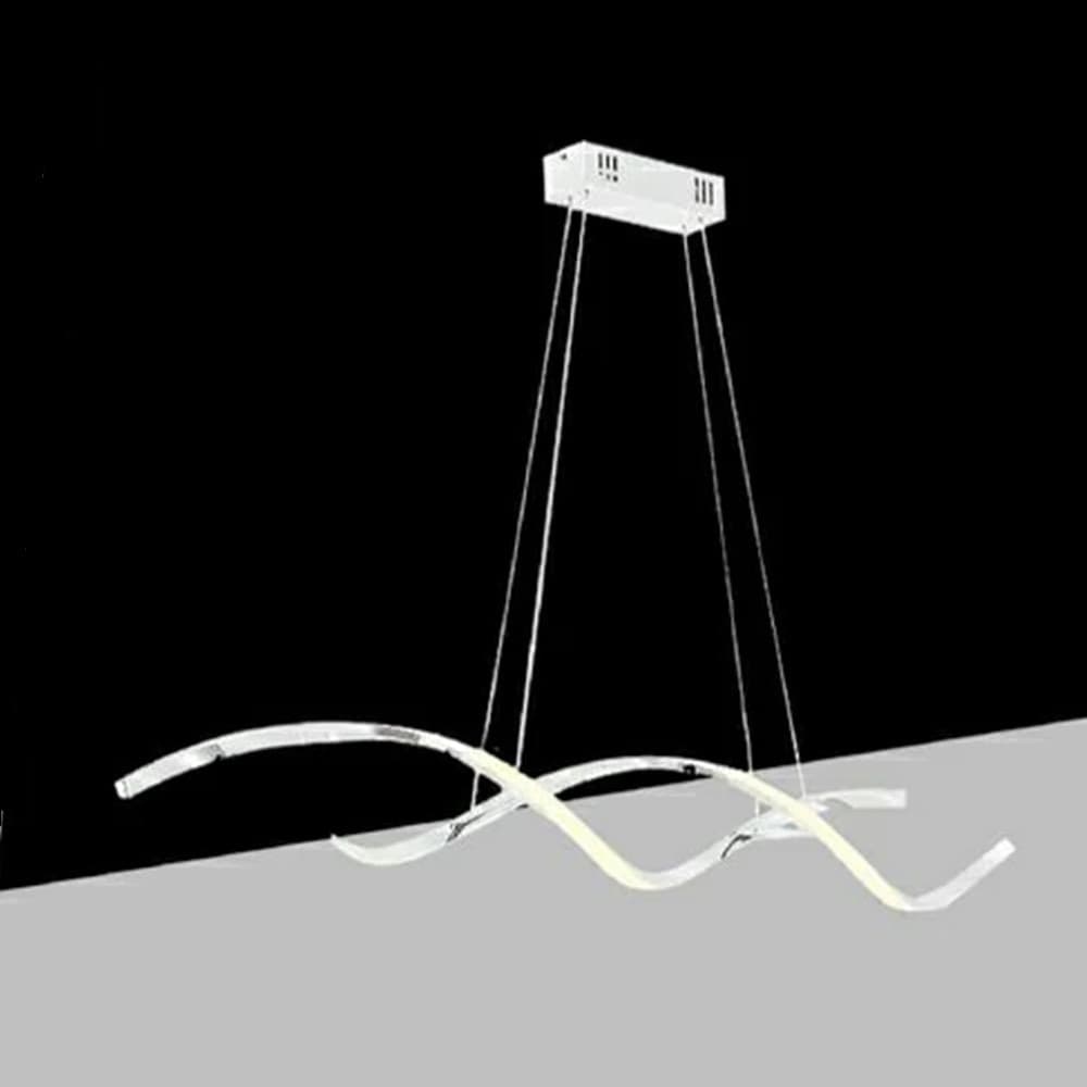 LAMPADA LED A SOSPENSIONE MODERNO ONDE INTRECCIATE 28W 2240LM CCT LUCE VARIABILE B56-3C - 2