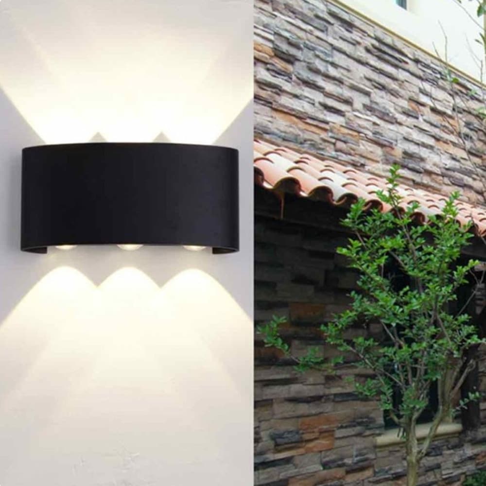 APPLIQUE LAMPADA LED DA MURO DOPPIA EMISSIONE LUMINOSA 16W LUCE SELEZIONABILE CCT ES68-3C - 21