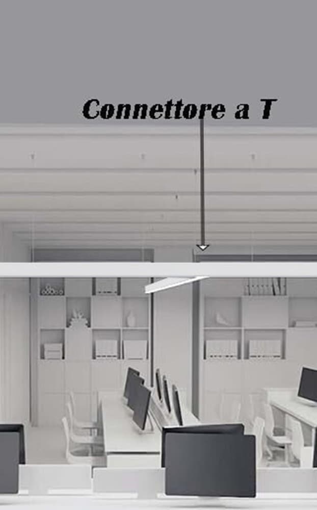 LAMPADA DI RACCORDO CONNETTORE A T PER LAMPADARIO 15W LUCE SELEZIONABILE CCT LL57-T-3C - 4