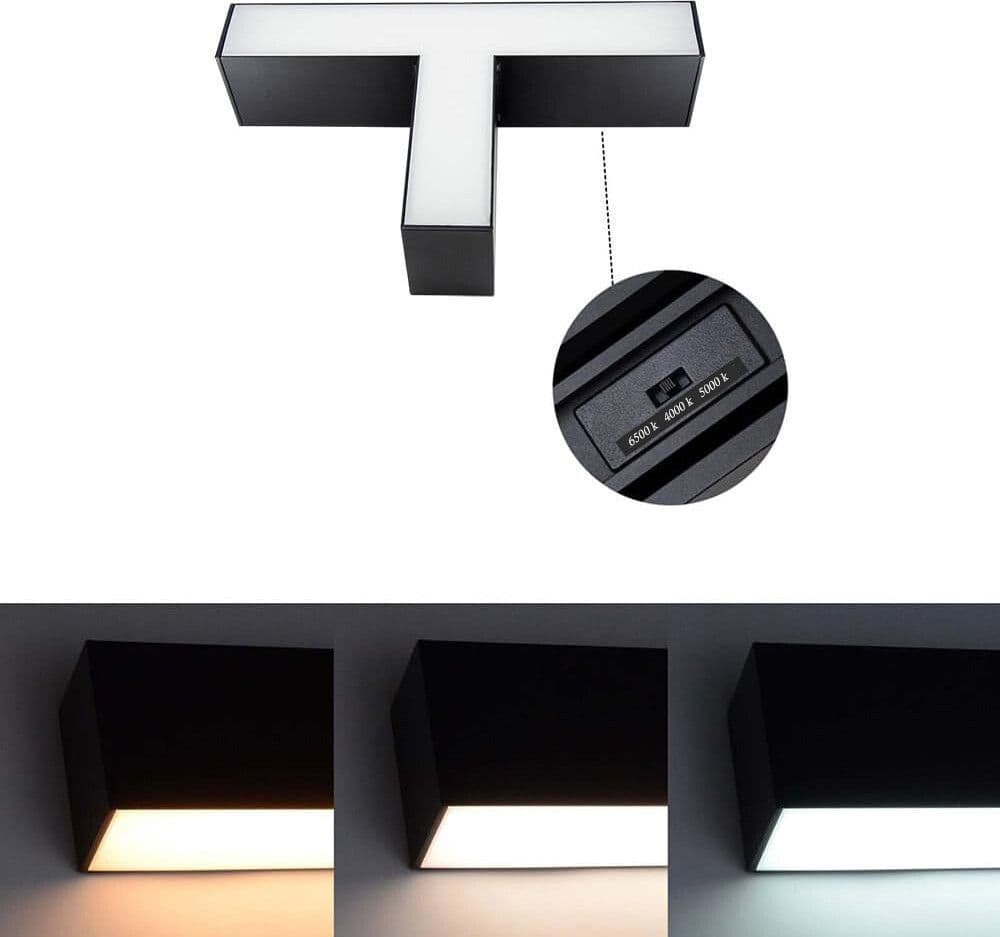 LAMPADA DI RACCORDO CONNETTORE A T PER LAMPADARIO 15W LUCE SELEZIONABILE CCT LL57-T-3C - 8