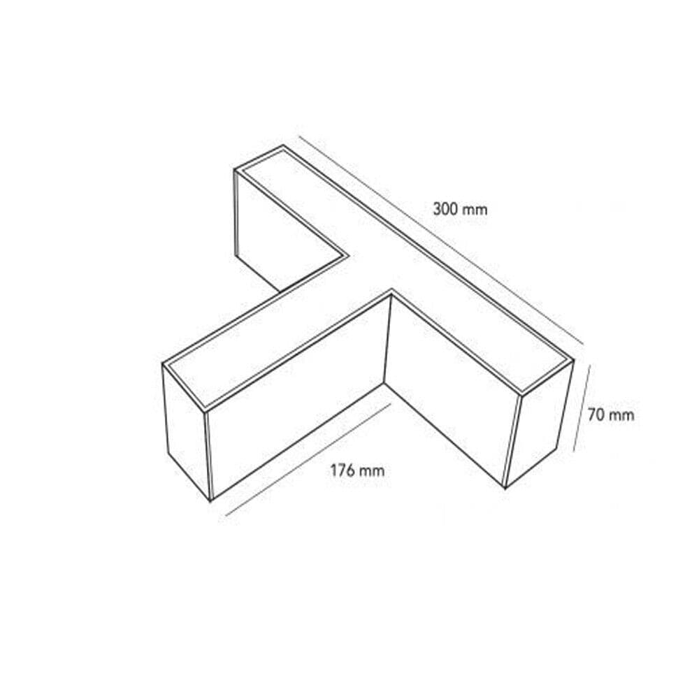 LAMPADA DI RACCORDO CONNETTORE A T PER LAMPADARIO 15W LUCE SELEZIONABILE CCT LL57-T-3C - 10