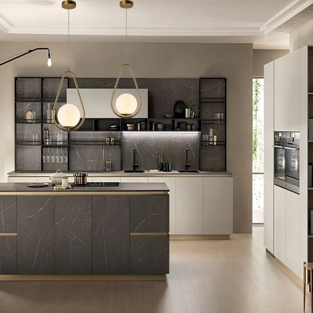 LAMPADARIO A SOSPENSIONE DESIGN A GOCCIA BRONZO METALLO CON SFERA LAMPADA ATTACCO G9 A27 in Lampade a sospensione Trade Shop italia - Napoli, commercioVirtuoso.it