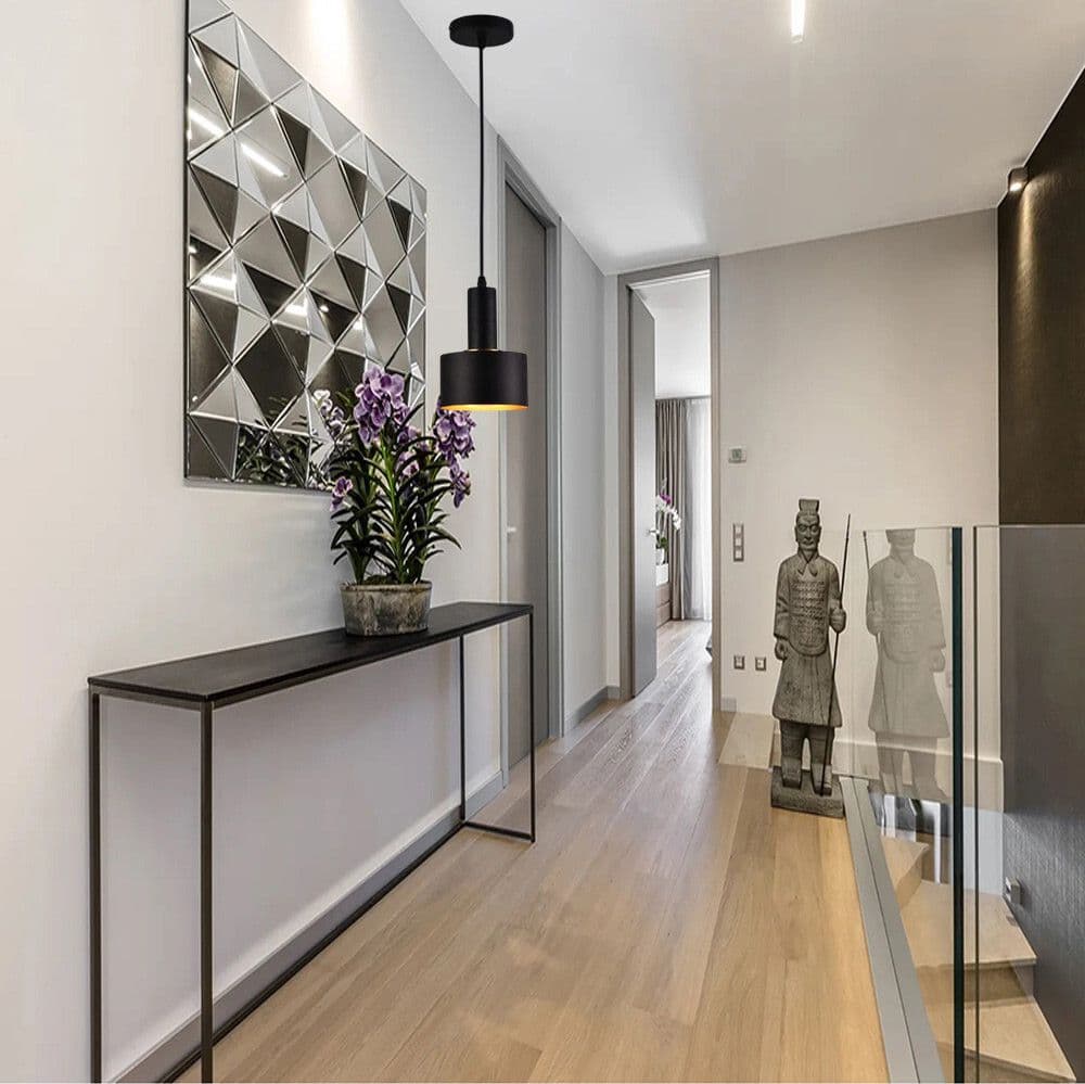 LAMPADARIO A SOSPENSIONE SOFFITTO E27 LAMPADA PENDENTE MINIMAL PER CUCINA ISOLA SNACK A22 - 11
