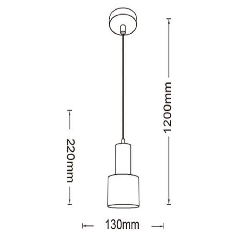 LAMPADARIO A SOSPENSIONE SOFFITTO E27 LAMPADA PENDENTE MINIMAL PER CUCINA ISOLA SNACK A22 - 14