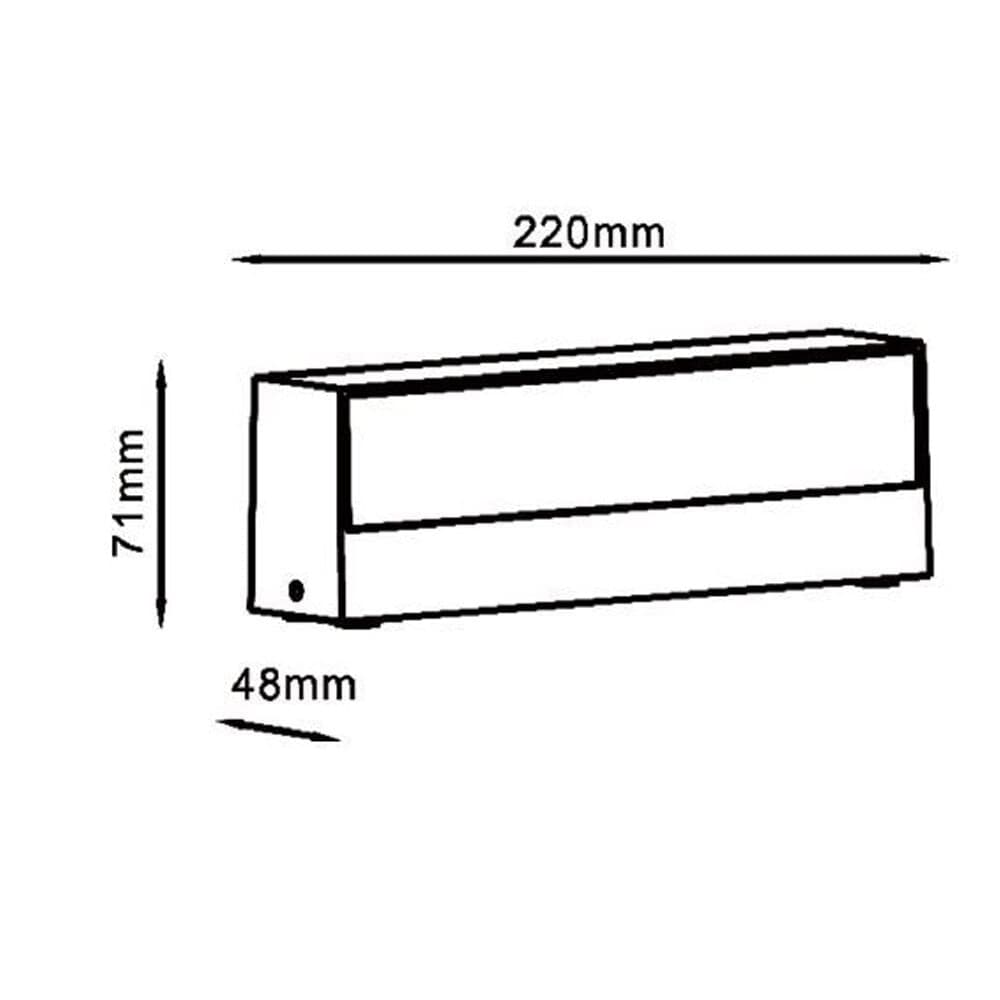 APPLIQUE LED DA ESTERNO A DOPPIA EMISSIONE 14 WATT CCT 3 TONALITÀ DI LUCE IP65 176-3C - 15