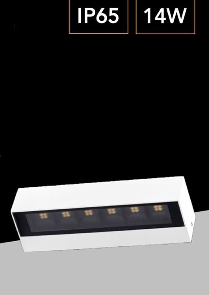 APPLIQUE LED DA ESTERNO A DOPPIA EMISSIONE 14 WATT CCT 3 TONALITÀ DI LUCE IP65 176-3C - 4