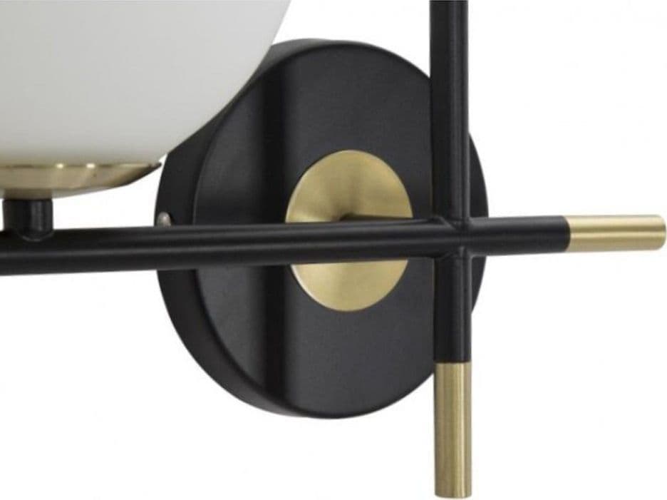 APPLIQUE A PARETE 2 SFERE ILLUMINAZIONE DECORATIVA CONTEMPORANEO CON 2 ATTACCHI G9 AQ59 - 9