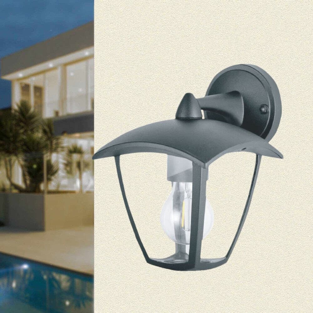 APPLIQUE LANTERNA DA PARETE PER GIARDINO FACCIATE LAMPADA DA MURO E27 IP44 819WB-B232 - 10