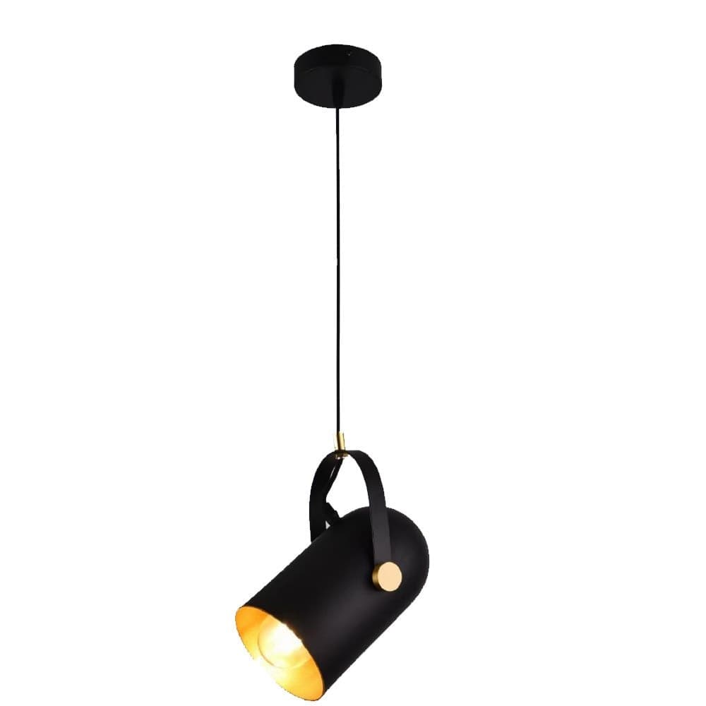 LAMPADARIO A SOSPENSIONE DA SOFFITTO DESIGN CON PARALUME ORIENTABILE ATTACCO E27 IP20 A21 - 11