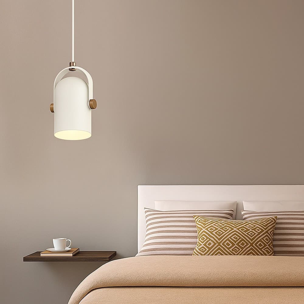LAMPADARIO A SOSPENSIONE DA SOFFITTO DESIGN CON PARALUME ORIENTABILE ATTACCO E27 IP20 A21 - 9