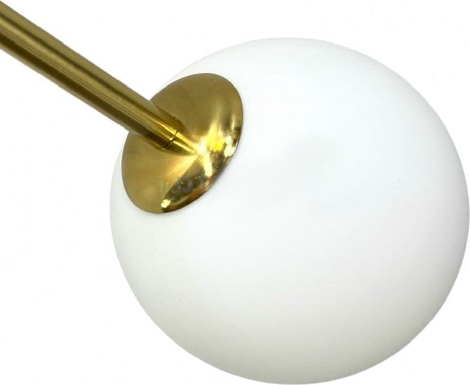 APPLIQUE A PARETE BRONZO METALLO CON 3 SFERE LAMPADA DA MURO MINAMALISTA ATTACCO G9 AQ57 - 10