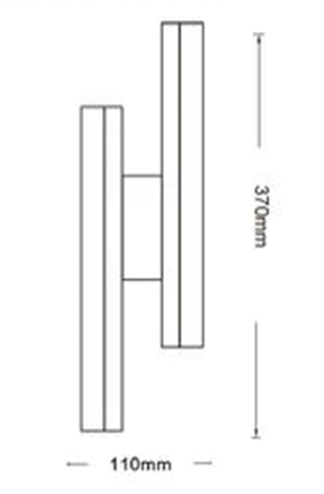 APPLIQUE LED BIANCO LAMPADA PARETE MODERNO 10W CCT 3 TONALITÀ LUCE 3000-4000-6500K E87-B3C - 6