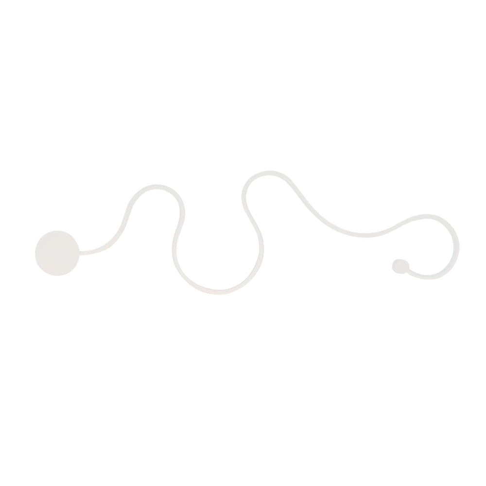 APPLIQUE DA MURO LED 28W DESIGN A SERPENTE BIANCO TONALITÀ LUCE 3IN1 2240LM E69-B3C - 10