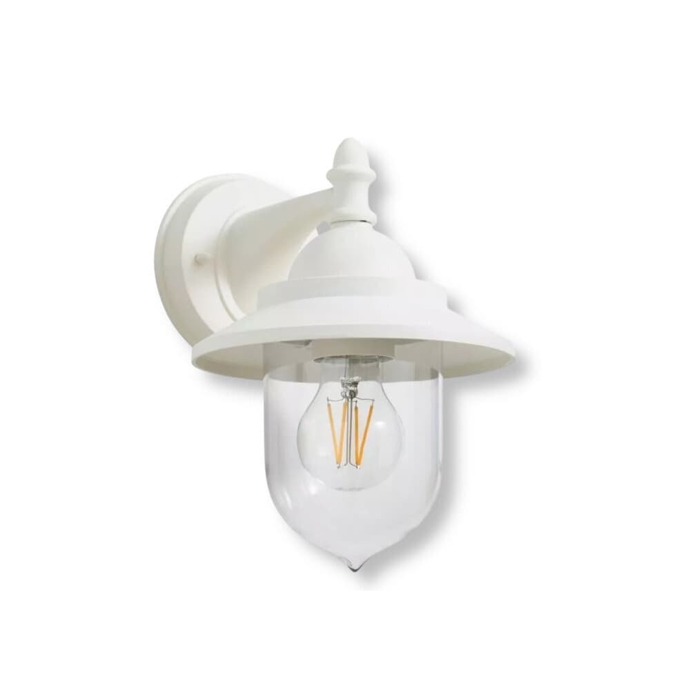 LANTERNA A PARETE STILE RETRÒ LAMPADA DA MURO PER GIARDINO FACCIATE E27 IP44 524WA-B247 - 11