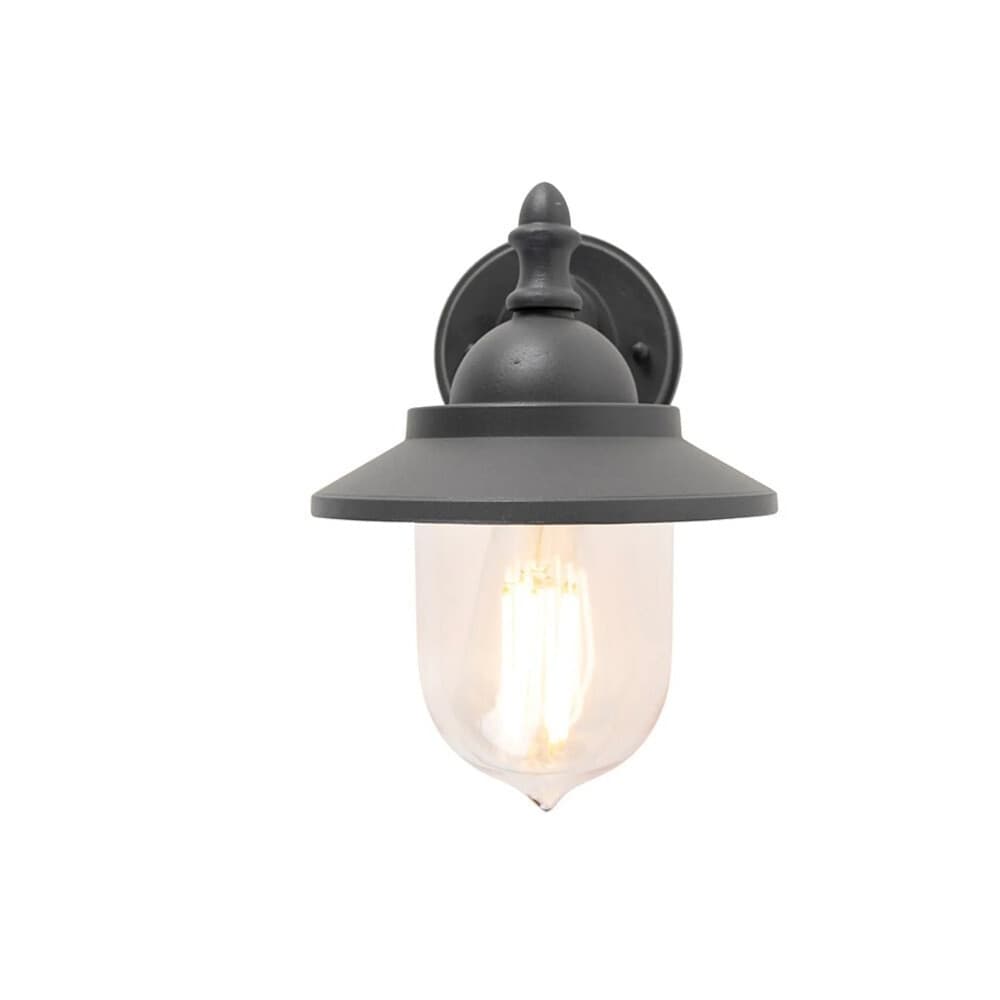 LANTERNA A PARETE STILE RETRÒ LAMPADA DA MURO PER GIARDINO FACCIATE E27 IP44 524WA-B247 - 8