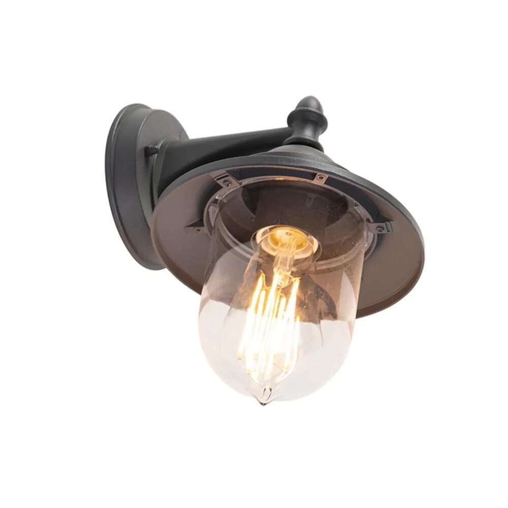LANTERNA A PARETE STILE RETRÒ LAMPADA DA MURO PER GIARDINO FACCIATE E27 IP44 524WA-B247 - 9