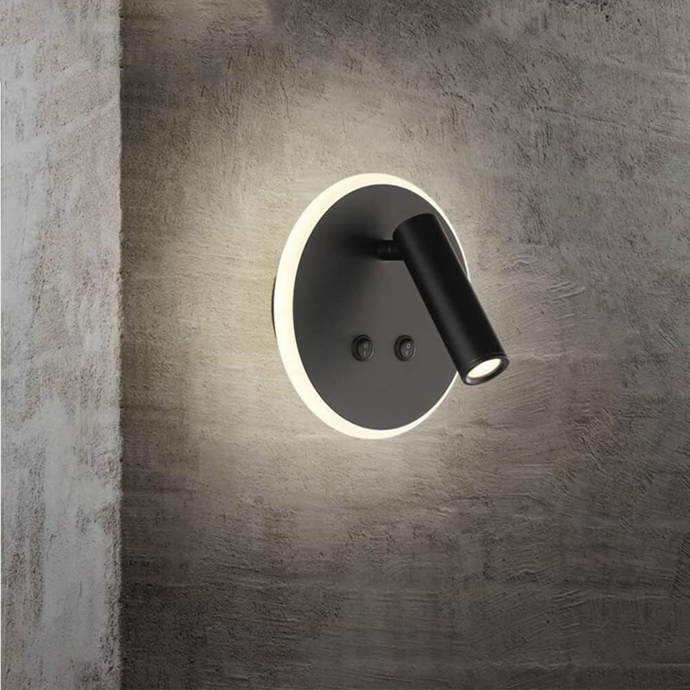 APPLIQUE LED ORIENTABILE DA PARETE DOPPIA FONTE LUMINOSA 8 WATT LUCE CALDA 3000K MR-01 - 11