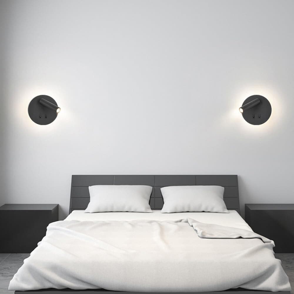 APPLIQUE LED ORIENTABILE DA PARETE DOPPIA FONTE LUMINOSA 8 WATT LUCE CALDA 3000K MR-01 - 14