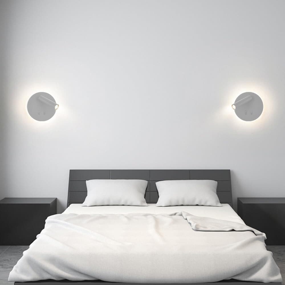 APPLIQUE LED ORIENTABILE DA PARETE DOPPIA FONTE LUMINOSA 8 WATT LUCE CALDA 3000K MR-01 - 6