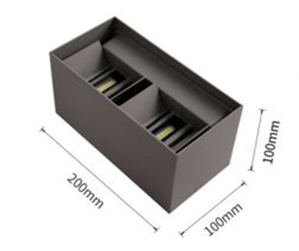 APPLIQUE LAMPADA LED 24W DA ESTERNO A PARETE DOPPIO FASCIO LUMINOSO REGOLABILE IP65 ES30 - 21