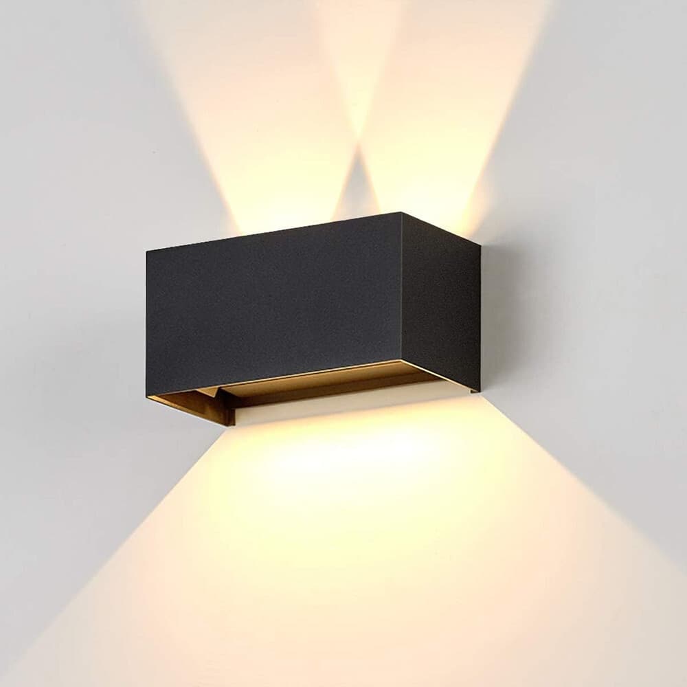 APPLIQUE LAMPADA LED 24W DA ESTERNO A PARETE DOPPIO FASCIO LUMINOSO REGOLABILE IP65 ES30 - 12